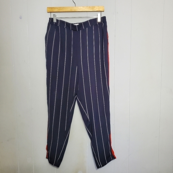 Anthropologie Ett:twa stripped blue/white pants - Picture 1 of 6